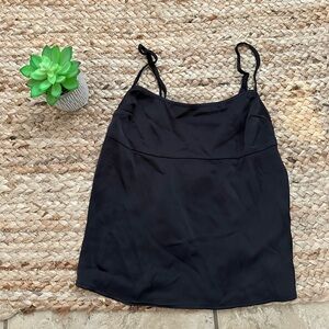 SATIN CAGE BACK TANK